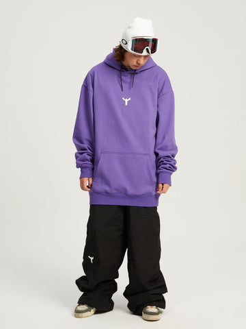 Winter Ticket Freestyle Purple Fleece Hoodie - Unisex