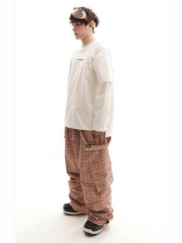 Molocoster Checkered Snow Pants - Unisex