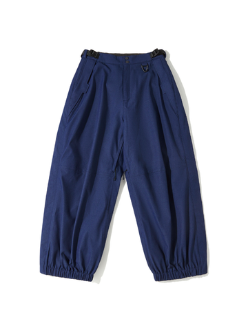 LITAN Denim Blue Baggy Snow Pants – Unisex