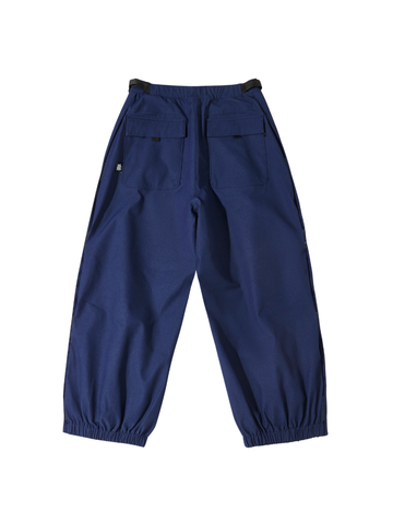 LITAN Denim Blue Baggy Snow Pants – Unisex