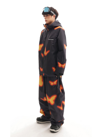 Molocoster Flame Butterfly Snow Jacket - Unisex