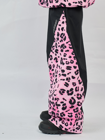 Doorek Pink Leopard Patch Snow Pants - Unisex