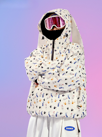 Doorek Bunny Ear Pullover Snow Anorak - Unisex