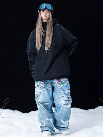Molocoster 3D Print Baggy Snow Pant - Unisex