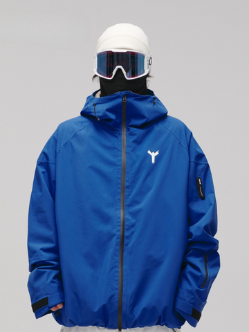 Winter Ticket Klein Blue Baggy Ski Jacket - Unisex