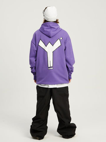 Winter Ticket Freestyle Purple Fleece Hoodie - Unisex