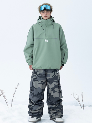 Molocoster 3L Camo Baggy Ski Pants - Unisex