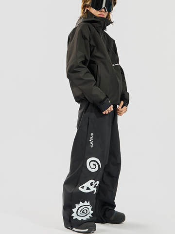 Doorek Totem Curved Baggy Snow Pants - Unisex