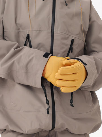 POMT P-Insulate Leather Ski Gloves