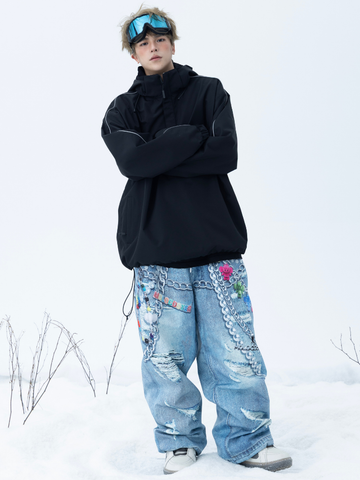 Molocoster 3D Print Baggy Snow Pant - Unisex