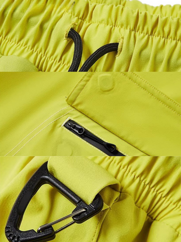 LITAN Bold Yellow Baggy Cargo Pants - Unisex