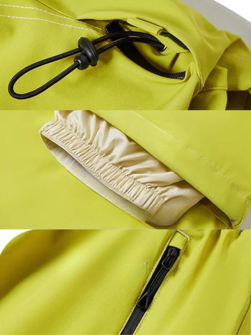 LITAN Bold Yellow Baggy Cargo Pants - Unisex