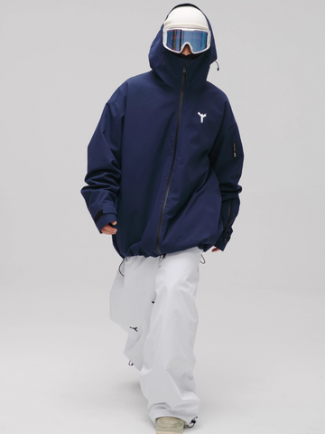Winter Ticket Whiteout Freestyle Baggy Ski Pants - Unisex