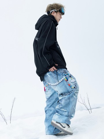 Molocoster 3D Print Baggy Snow Pant - Unisex