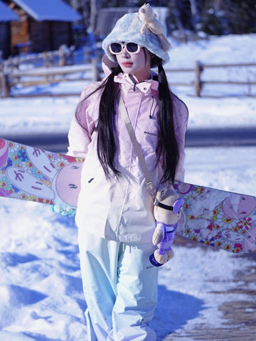 Molocoster 3L Rainbow Unicorn Snow Suit - Women's