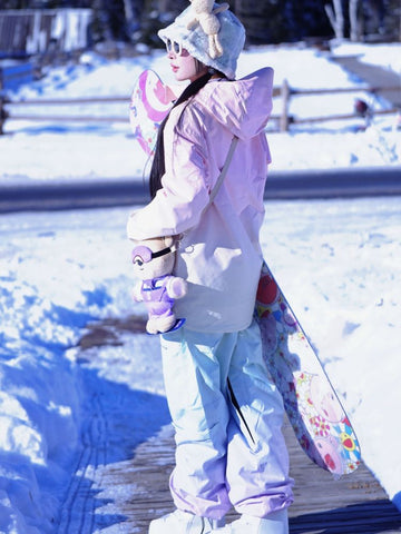 Molocoster 3L Rainbow Unicorn Snow Suit - Women's