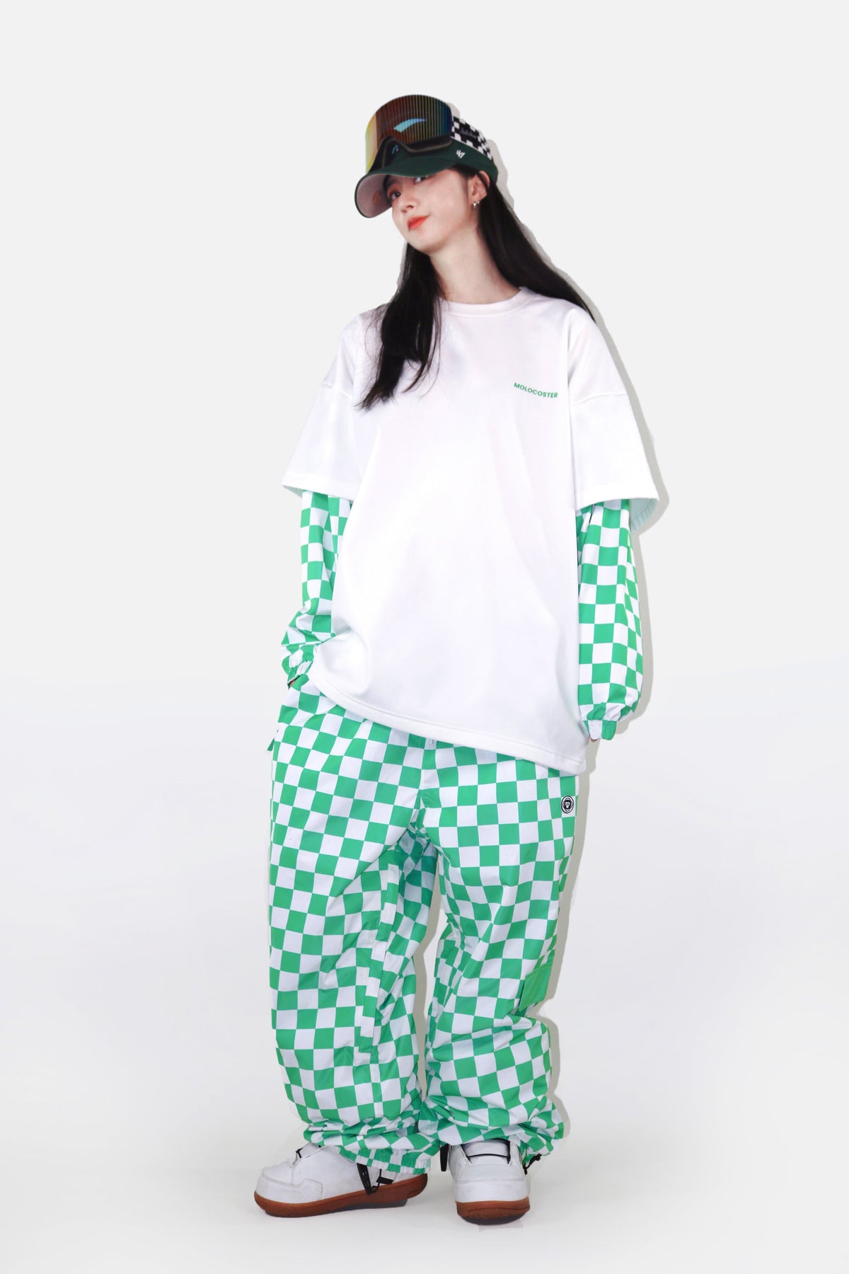 Molocoster Chess Pattern Snow Suit - Women's