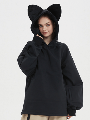 Doorek Iconic Cat Fleece Hoodie - Women's