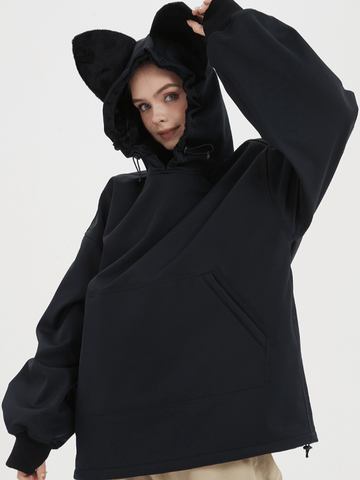 Doorek Iconic Cat Fleece Hoodie - Women's