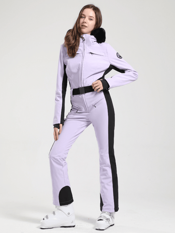 Gsou Snow Faux-Fur Slim Ski Jumpsuit - Women's