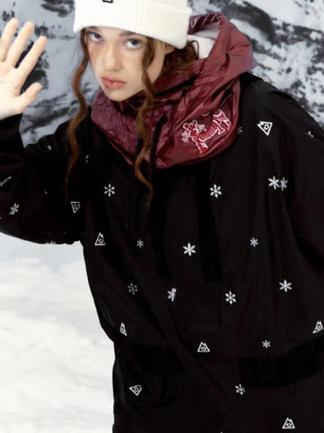 Hellystudio Black Snow Fleece Jacket - Unisex