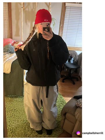 Molocoster Oversize Fleece Snow Pants - Unisex