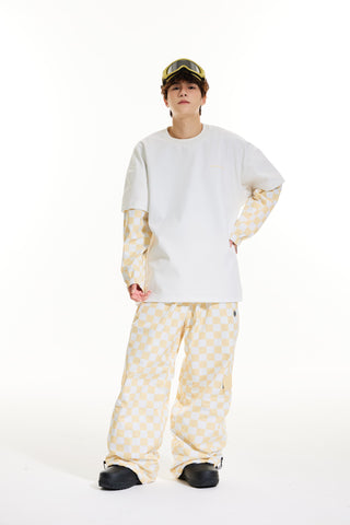 Molocoster Chess Pattern Snow Suit - Men's