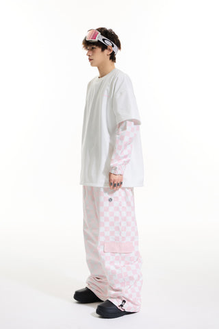 Molocoster Chess Pattern Snow Suit - Men's