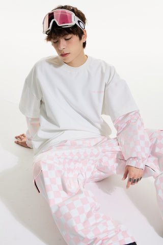 Molocoster Chess Pattern Snow Suit - Men's