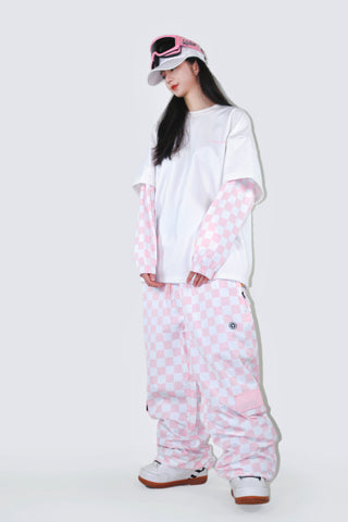 Molocoster Chess Pattern Snow Suit - Men's