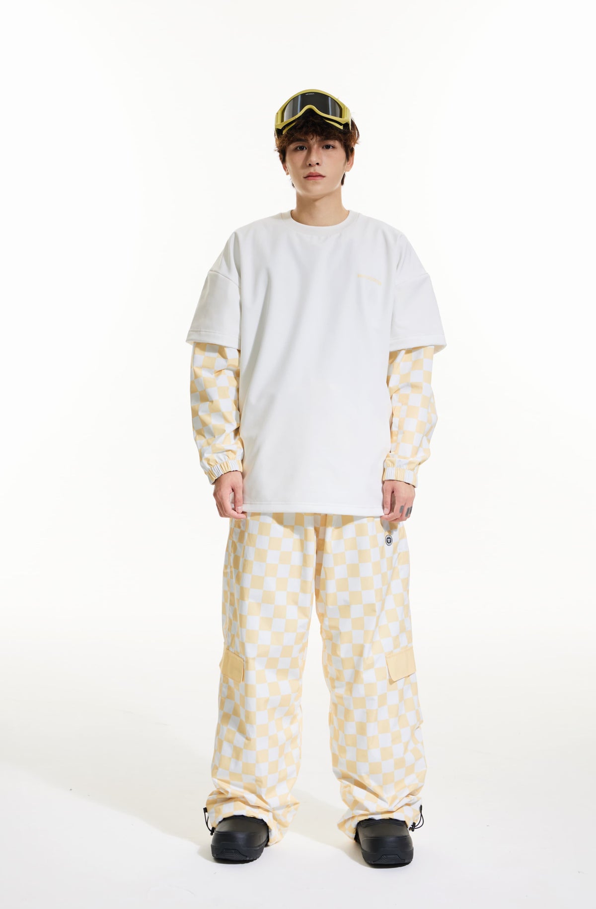 Molocoster Chess Pattern Snow Suit - Men's