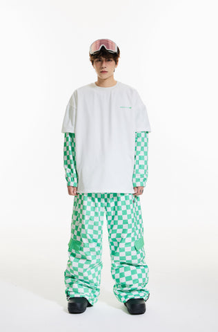 Molocoster Chess Pattern Snow Suit - Men's