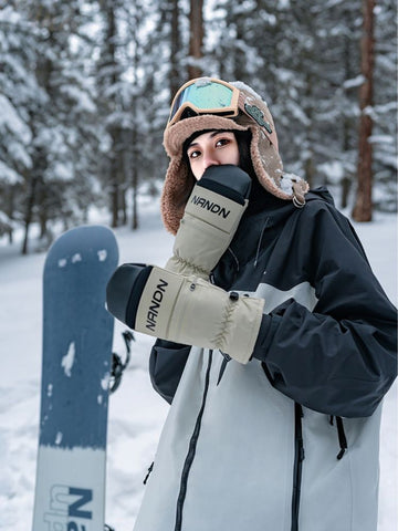 NANDN Winter Powder Snow Mittens