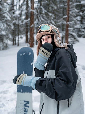 NANDN Winter Powder Snow Mittens