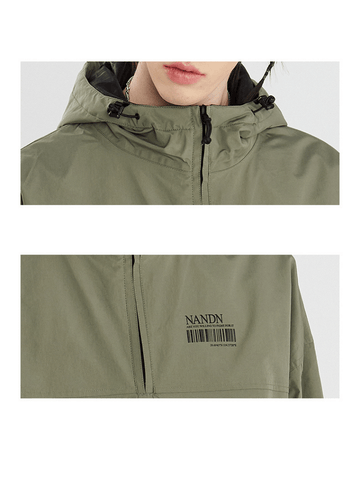 NANDN Outerwear Ski Pullover Shell Jacket - Men's