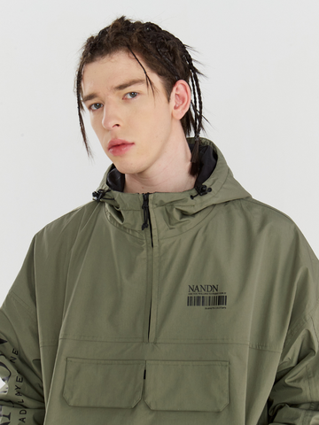 NANDN Outerwear Ski Pullover Shell Jacket - Men's