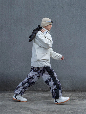 NIS Leopard Print Shell Snow Pants - Unisex