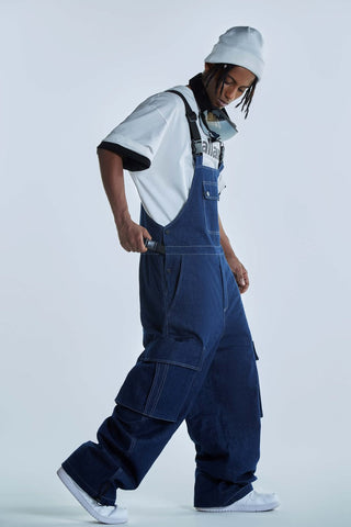 RenChill Panda Jeans Baggy Style Bibs - Unisex