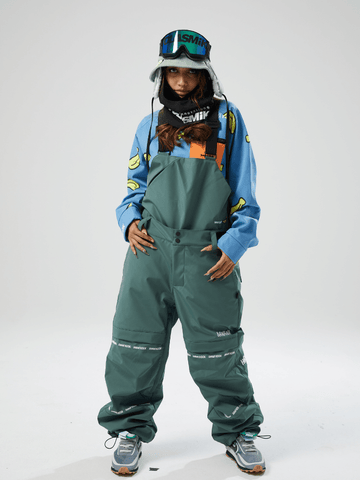 Tolasmik X Banana Hook Premium Green Bib Pants - Unisex