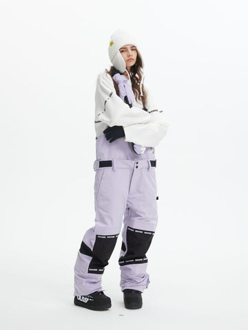 Tolasmik X Banana Hook Premium Purple Snow Bib Pants - Unisex