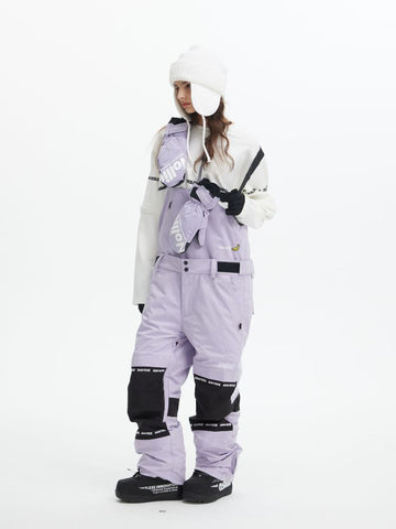 Tolasmik X Banana Hook Premium Purple Snow Bib Pants - Unisex