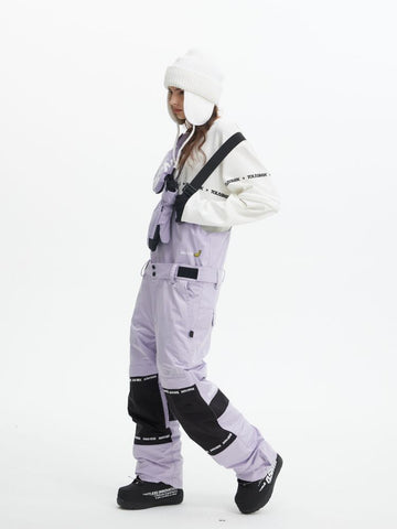 Tolasmik X Banana Hook Premium Purple Snow Bib Pants - Unisex