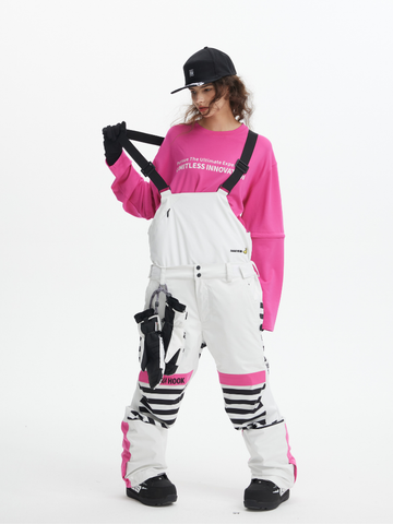 Tolasmik X Banana Hook Premium White Bib Pants - Unisex