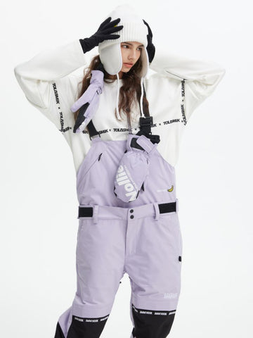 Tolasmik X Banana Hook Premium Purple Snow Bib Pants - Unisex