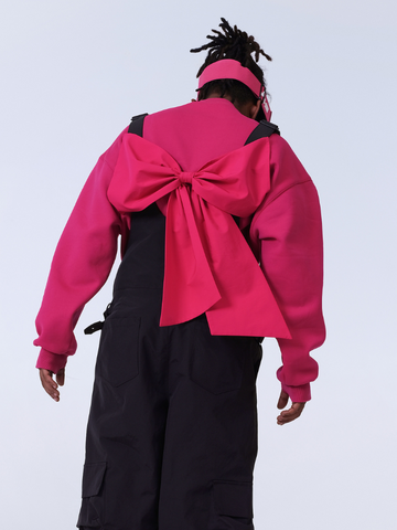 RenChill Chic Bow Fleece Sweater Pullover - Snowears-snowboarding skiing jacket pants accessories