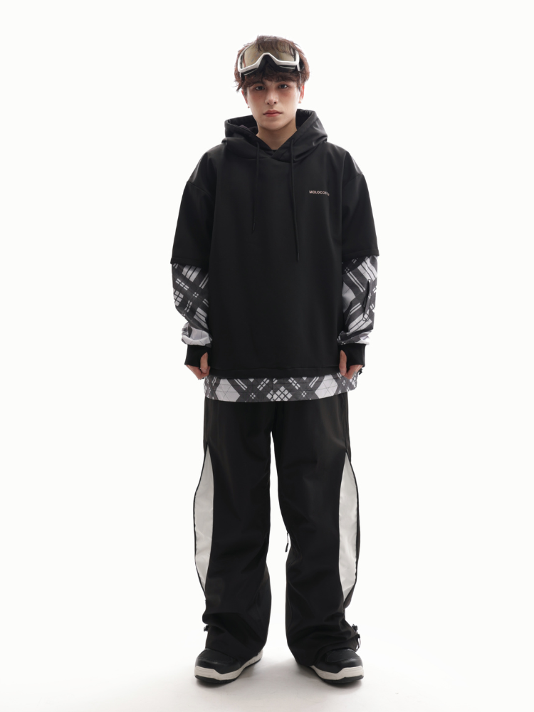 Molocoster Faux Sleeve Pullover Hoodie - Snowears-snowboarding skiing jacket pants accessories
