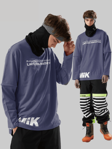 Tolasmik QUICK-DRY Sweatshirt - Dark Purple Seris - RAKU-Snowsports