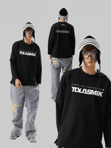 Tolasmik QUICK-DRY Sweatshirt - Black Seris - RAKU-Snowsports