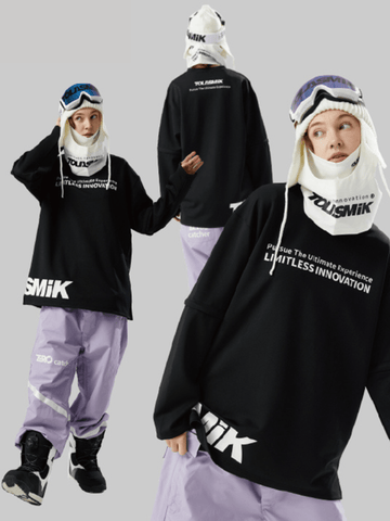 Tolasmik QUICK-DRY Sweatshirt - Black Seris - RAKU-Snowsports