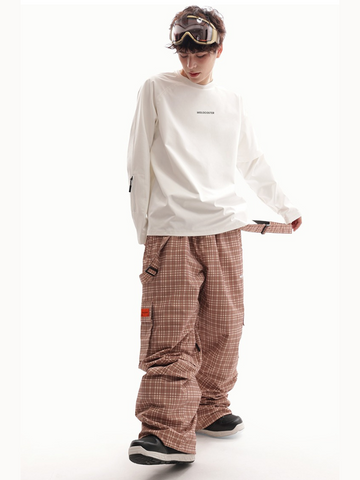 Molocoster Checkered Snow Pants